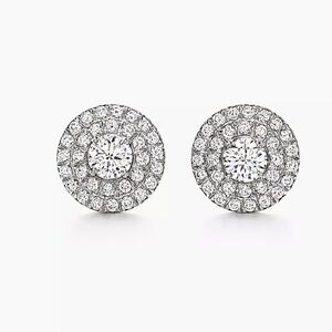 Tiffany Soleste Platimum Diamond Earrings